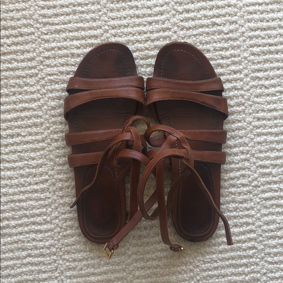 prada leather sandals